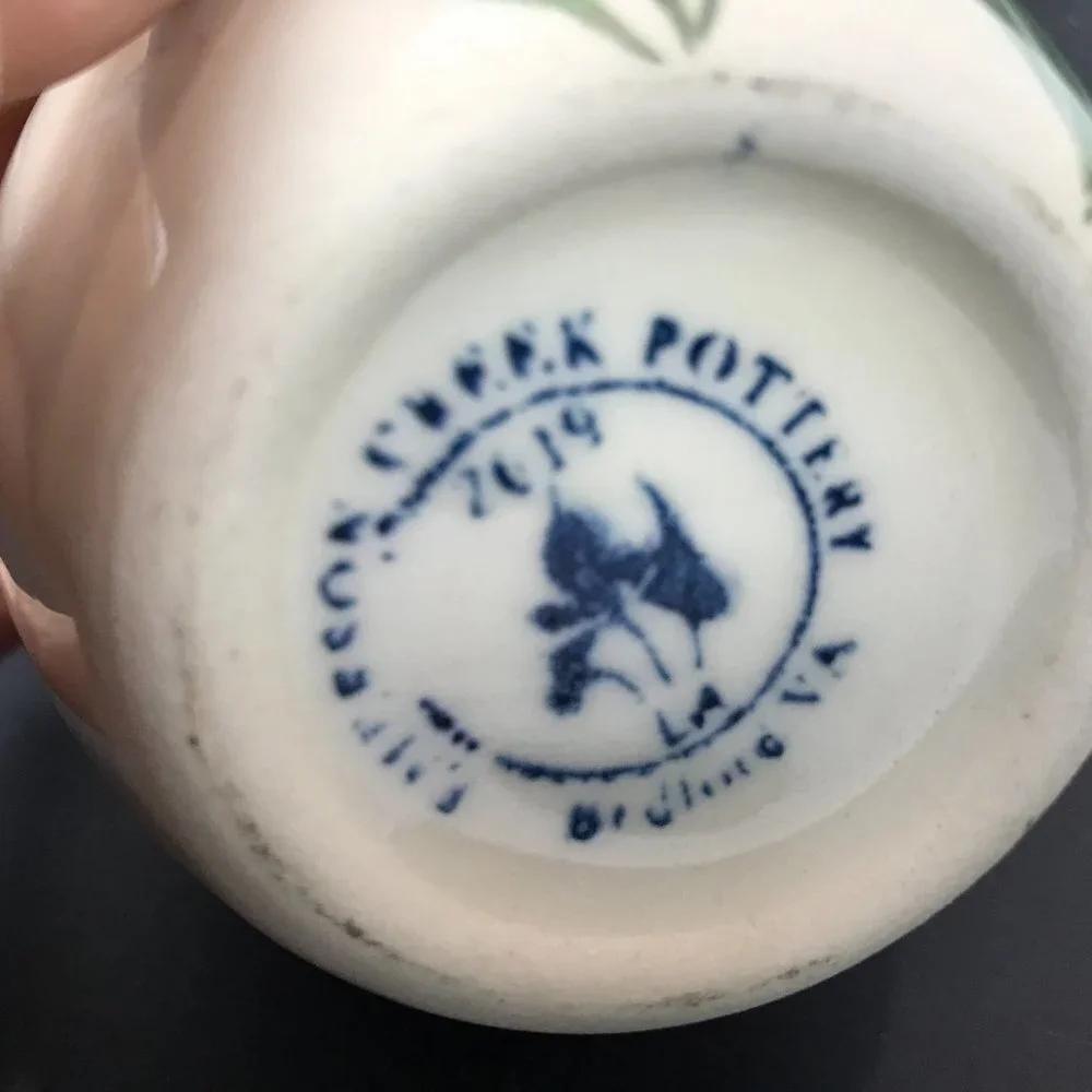 Handcrafted Art Pottery vase, signed